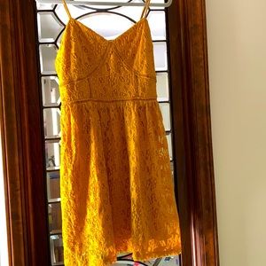 Golden summer dress, size medium.